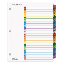 Load image into Gallery viewer, Cardinal® wholesale. Onestep Printable Table Of Contents And Dividers, 31-tab, 1 To 31, 11 X 8.5, White, 1 Set. HSD Wholesale: Janitorial Supplies, Breakroom Supplies, Office Supplies.