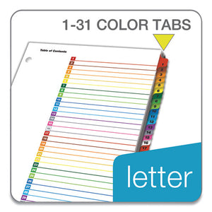 Cardinal® wholesale. Onestep Printable Table Of Contents And Dividers, 31-tab, 1 To 31, 11 X 8.5, White, 1 Set. HSD Wholesale: Janitorial Supplies, Breakroom Supplies, Office Supplies.