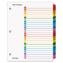 Load image into Gallery viewer, Cardinal® wholesale. Onestep Printable Table Of Contents And Dividers, 26-tab, A To Z, 11 X 8.5, White, 1 Set. HSD Wholesale: Janitorial Supplies, Breakroom Supplies, Office Supplies.