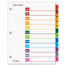Cardinal® wholesale. Onestep Printable Table Of Contents And Dividers, 12-tab, Jan. To Dec., 11 X 8.5, White, 1 Set. HSD Wholesale: Janitorial Supplies, Breakroom Supplies, Office Supplies.
