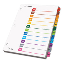 Load image into Gallery viewer, Cardinal® wholesale. Onestep Printable Table Of Contents And Dividers, 12-tab, Jan. To Dec., 11 X 8.5, White, 1 Set. HSD Wholesale: Janitorial Supplies, Breakroom Supplies, Office Supplies.