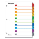 Cardinal® wholesale. Onestep Printable Table Of Contents And Dividers, 10-tab, 1 To 10, 11 X 8.5, White, 1 Set. HSD Wholesale: Janitorial Supplies, Breakroom Supplies, Office Supplies.