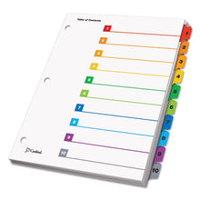 Load image into Gallery viewer, Cardinal® wholesale. Onestep Printable Table Of Contents And Dividers, 10-tab, 1 To 10, 11 X 8.5, White, 1 Set. HSD Wholesale: Janitorial Supplies, Breakroom Supplies, Office Supplies.