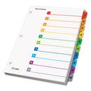 Cardinal® wholesale. Onestep Printable Table Of Contents And Dividers, 10-tab, 1 To 10, 11 X 8.5, White, 1 Set. HSD Wholesale: Janitorial Supplies, Breakroom Supplies, Office Supplies.