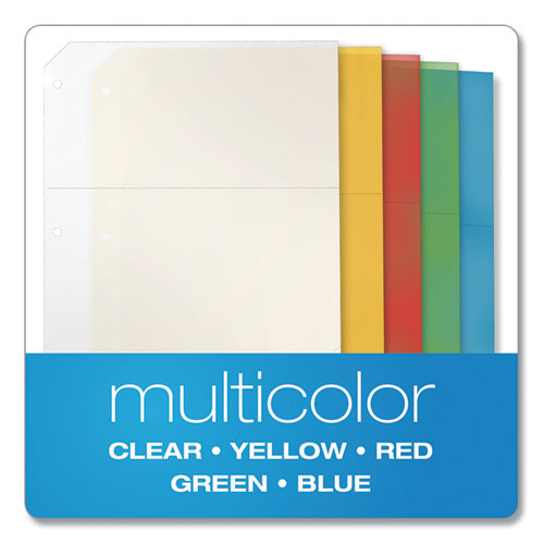 Cardinal® wholesale. Poly Ring Binder Pockets, 11 X 8 1-2, Assorted Colors, 5-pack. HSD Wholesale: Janitorial Supplies, Breakroom Supplies, Office Supplies.