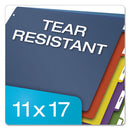 Cardinal® wholesale. Tabloid-size Poly Index Divider, 5-tab, 11 X 17, Assorted, 1 Set. HSD Wholesale: Janitorial Supplies, Breakroom Supplies, Office Supplies.