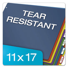 Load image into Gallery viewer, Cardinal® wholesale. Tabloid-size Poly Index Divider, 8-tab, 11 X 17, Assorted, 1 Set. HSD Wholesale: Janitorial Supplies, Breakroom Supplies, Office Supplies.