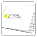 Cardinal® wholesale. Write 'n Erase Tabloid Index Dividers, 5-tab, 11 X 17, White, 1 Set. HSD Wholesale: Janitorial Supplies, Breakroom Supplies, Office Supplies.