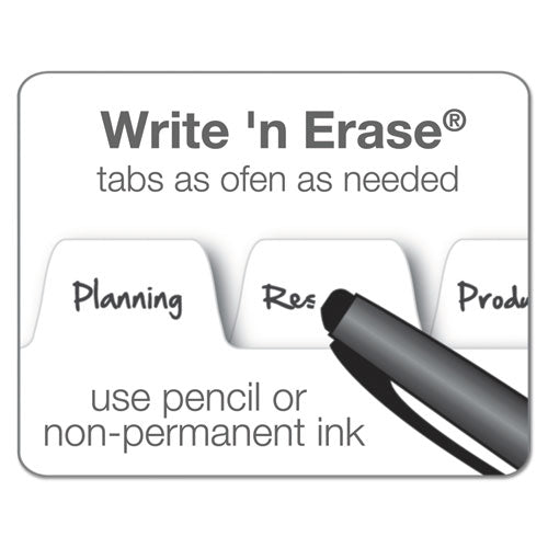 Cardinal® wholesale. Write 'n Erase Tabloid Index Dividers, 8-tab, 11 X 17, White, 1 Set. HSD Wholesale: Janitorial Supplies, Breakroom Supplies, Office Supplies.