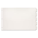 Cardinal® wholesale. Paper Insertable Dividers, 5-tab, 11 X 17, White, 1 Set. HSD Wholesale: Janitorial Supplies, Breakroom Supplies, Office Supplies.
