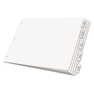 Cardinal® wholesale. Paper Insertable Dividers, 5-tab, 11 X 17, White, 1 Set. HSD Wholesale: Janitorial Supplies, Breakroom Supplies, Office Supplies.