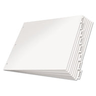 Cardinal® wholesale. Paper Insertable Dividers, 8-tab, 11 X 17, White, 1 Set. HSD Wholesale: Janitorial Supplies, Breakroom Supplies, Office Supplies.