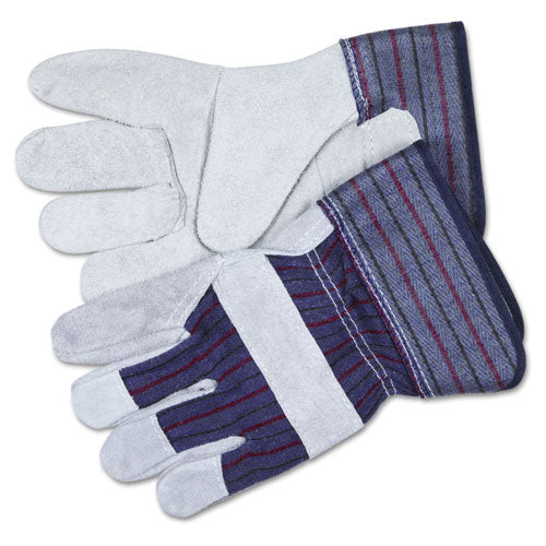 MCR™ Safety wholesale. Split Leather Palm Gloves, X-large, Gray, Pair. HSD Wholesale: Janitorial Supplies, Breakroom Supplies, Office Supplies.