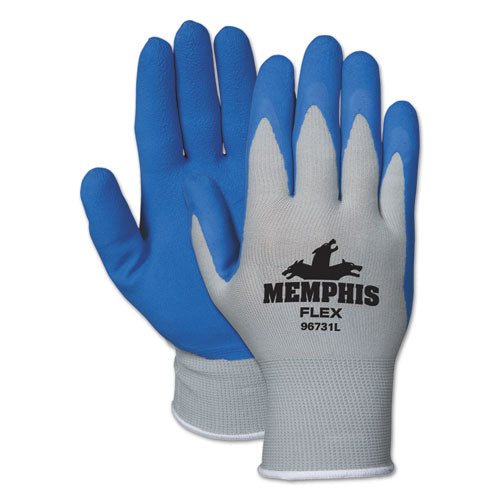MCR™ Safety wholesale. Memphis Flex Seamless Nylon Knit Gloves, Large, Blue-gray, Dozen. HSD Wholesale: Janitorial Supplies, Breakroom Supplies, Office Supplies.