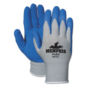 MCR™ Safety wholesale. Memphis Flex Seamless Nylon Knit Gloves, Medium, Blue-gray, Dozen. HSD Wholesale: Janitorial Supplies, Breakroom Supplies, Office Supplies.