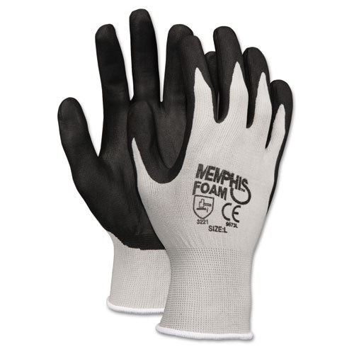 MCR™ Safety wholesale. Economy Foam Nitrile Gloves, Small, Gray-black, 12 Pairs. HSD Wholesale: Janitorial Supplies, Breakroom Supplies, Office Supplies.