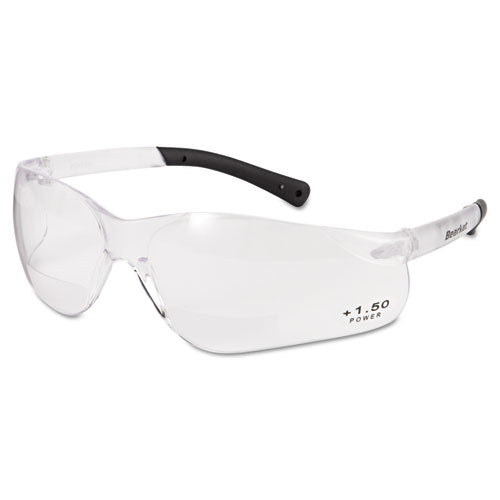 MCR™ Safety wholesale. Bearkat Magnifier Safety Glasses, Clear Frame, Clear Lens. HSD Wholesale: Janitorial Supplies, Breakroom Supplies, Office Supplies.