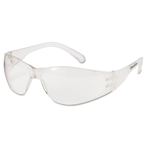 MCR™ Safety wholesale. Checklite Safety Glasses, Clear Frame, Clear Lens. HSD Wholesale: Janitorial Supplies, Breakroom Supplies, Office Supplies.