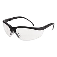 MCR™ Safety wholesale. Klondike Safety Glasses, Matte Black Frame, Clear Lens. HSD Wholesale: Janitorial Supplies, Breakroom Supplies, Office Supplies.