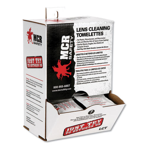 MCR™ Safety wholesale. Lens Cleaning Towelettes, 100-box, 10 Boxes-carton. HSD Wholesale: Janitorial Supplies, Breakroom Supplies, Office Supplies.