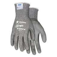 MCR™ Safety wholesale. Ninja Force Polyurethane Coated Gloves, Large, Gray, Pair. HSD Wholesale: Janitorial Supplies, Breakroom Supplies, Office Supplies.