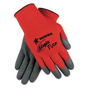 MCR™ Safety wholesale. Ninja Flex Latex Coated Palm Gloves N9680l, Large, Red-gray, 1 Dozen. HSD Wholesale: Janitorial Supplies, Breakroom Supplies, Office Supplies.