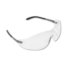 Load image into Gallery viewer, MCR™ Safety wholesale. Blackjack Wraparound Safety Glasses, Chrome Plastic Frame, Clear Lens, 12-box. HSD Wholesale: Janitorial Supplies, Breakroom Supplies, Office Supplies.