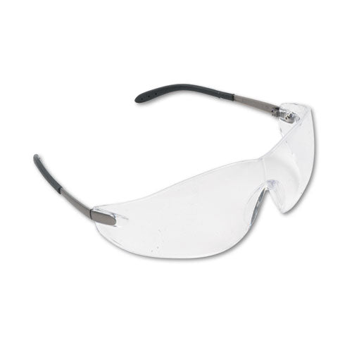 MCR™ Safety wholesale. Blackjack Wraparound Safety Glasses, Chrome Plastic Frame, Clear Lens, 12-box. HSD Wholesale: Janitorial Supplies, Breakroom Supplies, Office Supplies.