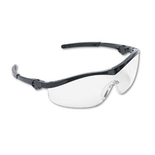 MCR™ Safety wholesale. Storm Wraparound Safety Glasses, Black Nylon Frame, Clear Lens, 12-box. HSD Wholesale: Janitorial Supplies, Breakroom Supplies, Office Supplies.