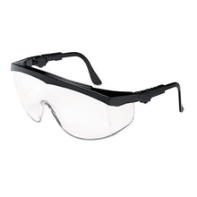 Load image into Gallery viewer, MCR™ Safety wholesale. Tomahawk Wraparound Safety Glasses, Black Nylon Frame, Clear Lens, 12-box. HSD Wholesale: Janitorial Supplies, Breakroom Supplies, Office Supplies.