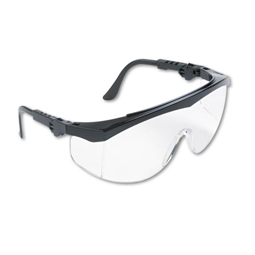 MCR™ Safety wholesale. Tomahawk Wraparound Safety Glasses, Black Nylon Frame, Clear Lens, 12-box. HSD Wholesale: Janitorial Supplies, Breakroom Supplies, Office Supplies.