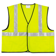 MCR™ Safety wholesale. Class 2 Safety Vest, Fluorescent Lime W-silver Stripe, Polyester, 2x-large. HSD Wholesale: Janitorial Supplies, Breakroom Supplies, Office Supplies.