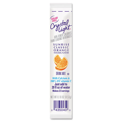 Crystal Light® wholesale. On The Go, Sunrise Orange, .16oz Packets, 30-box. HSD Wholesale: Janitorial Supplies, Breakroom Supplies, Office Supplies.