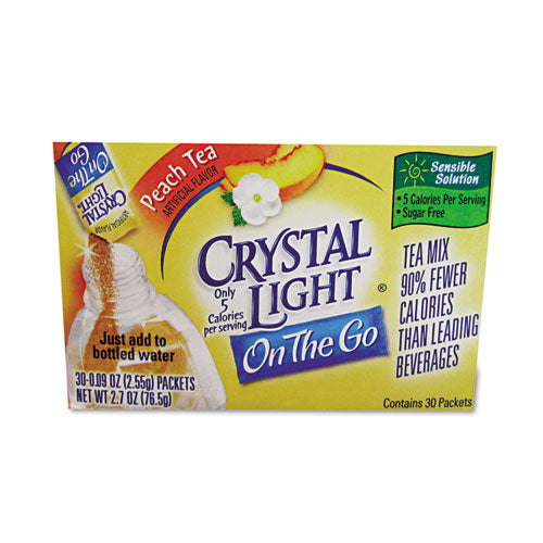 Crystal Light® wholesale. Flavored Drink Mix, Peach Tea, 30 .09oz Packets-box. HSD Wholesale: Janitorial Supplies, Breakroom Supplies, Office Supplies.