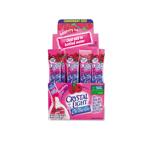 Crystal Light® wholesale. Flavored Drink Mix, Raspberry Ice, 30 .08oz Packets-box. HSD Wholesale: Janitorial Supplies, Breakroom Supplies, Office Supplies.