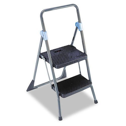 Cosco® wholesale. Commercial 2-step Folding Stool, 300 Lb Capacity, 20.5w X 24.75d X 39.5h, Gray. HSD Wholesale: Janitorial Supplies, Breakroom Supplies, Office Supplies.