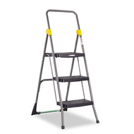 Cosco® wholesale. Commercial 3-step Folding Stool, 300 Lb Capacity, 20.5w X 32.63d X 52.13h, Gray. HSD Wholesale: Janitorial Supplies, Breakroom Supplies, Office Supplies.