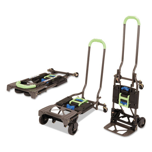 Cosco® wholesale. 2-in-1 Multi-position Hand Truck And Cart, 16.63 X 12.75 X 49.25, Blue-green. HSD Wholesale: Janitorial Supplies, Breakroom Supplies, Office Supplies.