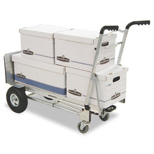 Load image into Gallery viewer, Cosco® wholesale. 3-in-1 Convertible Hand Truck, 800-1000lb Cap., 21.06 X 21.85 X 48.03, Aluminum. HSD Wholesale: Janitorial Supplies, Breakroom Supplies, Office Supplies.