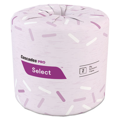 Cascades PRO wholesale. Select Standard Bath Tissue, 2-ply, White, 4 X 3.19, 500-roll, 96-carton. HSD Wholesale: Janitorial Supplies, Breakroom Supplies, Office Supplies.