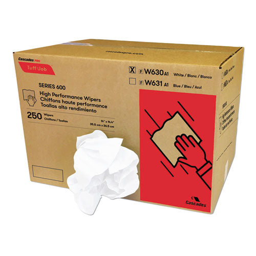 Cascades PRO wholesale. Tuff-job Spunlace Towels, White, Crumple Pack, 14 3-8 X 14, 250-carton. HSD Wholesale: Janitorial Supplies, Breakroom Supplies, Office Supplies.