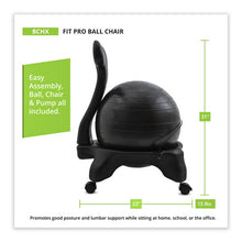 Load image into Gallery viewer, Champion Sports wholesale. Fitpro Ball Chair, Gray-gray, Gray Base. HSD Wholesale: Janitorial Supplies, Breakroom Supplies, Office Supplies.