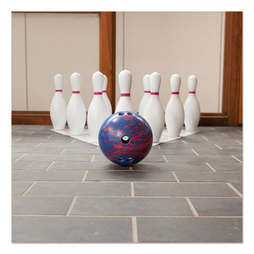Champion Sports wholesale. Bowling Set, Plastic-rubber, White, 1 Ball-10 Pins-set. HSD Wholesale: Janitorial Supplies, Breakroom Supplies, Office Supplies.