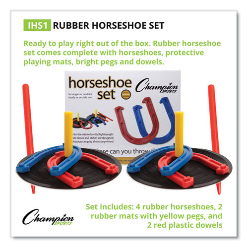 Champion Sports wholesale. Indoor-outdoor Rubber Horseshoe Set. HSD Wholesale: Janitorial Supplies, Breakroom Supplies, Office Supplies.