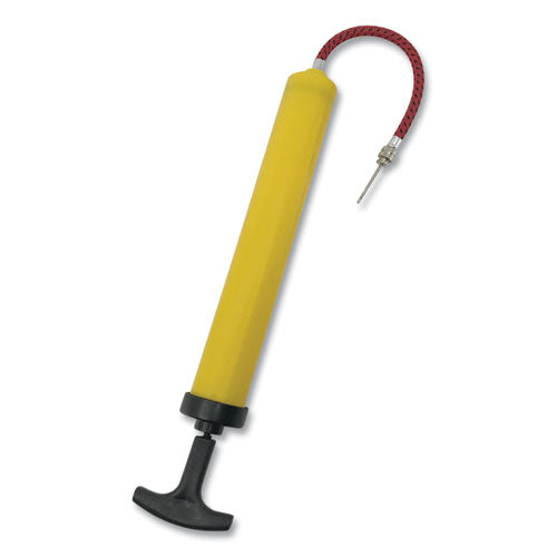 Champion Sports wholesale. Hand Pump, 12", Plastic, Yellow-black. HSD Wholesale: Janitorial Supplies, Breakroom Supplies, Office Supplies.