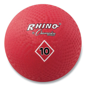 Champion Sports wholesale. Playground Ball, 10" Diameter, Red. HSD Wholesale: Janitorial Supplies, Breakroom Supplies, Office Supplies.