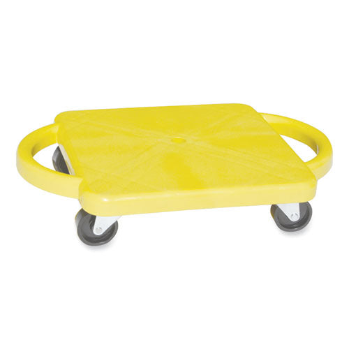 Champion Sports wholesale. Scooter With Handles, Blue-yellow, 4 Rubber Swivel Casters, Plastic, 12 X 12. HSD Wholesale: Janitorial Supplies, Breakroom Supplies, Office Supplies.