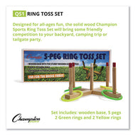 Champion Sports wholesale. Ring Toss Set, Plastic-wood, Assorted Colors, 4 Rings-5 Pegs-set. HSD Wholesale: Janitorial Supplies, Breakroom Supplies, Office Supplies.