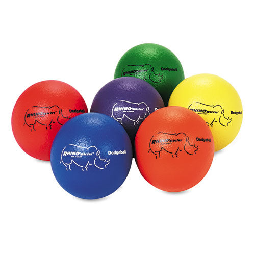 Champion Sports wholesale. Dodge Ball Set, Rhino Skin, Assorted Colors, 6-set. HSD Wholesale: Janitorial Supplies, Breakroom Supplies, Office Supplies.