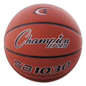 Champion Sports wholesale. Composite Basketball, Official Intermediate, 29", Brown. HSD Wholesale: Janitorial Supplies, Breakroom Supplies, Office Supplies.